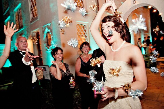 100 Twinkle Poms Wedding / Ceremony Exit - New Colors Now Available