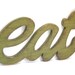 eat sign kitchen decor wood wall decor rustic country Forest Green Moss