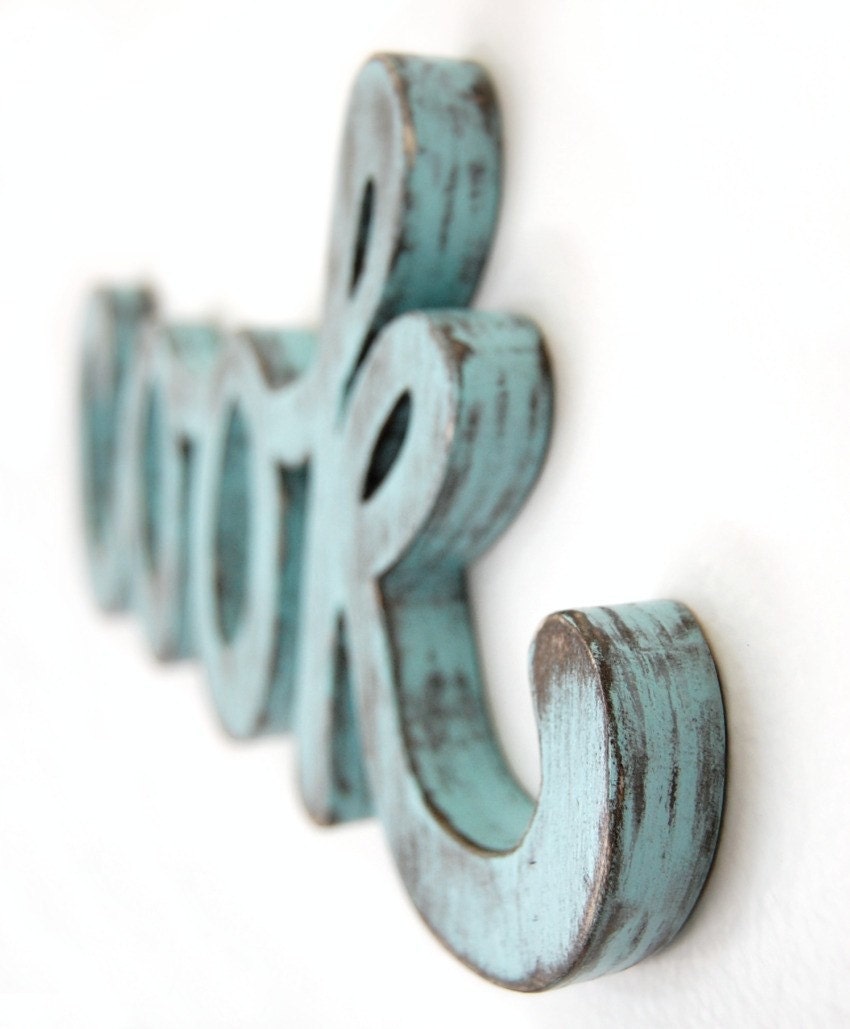 kitchen sign cook sign wooden kitchen sign cottage style sign Light Turquoise sign