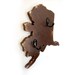 Alaska key hooks primitive rustic america key hooks organizer Chocolate Brown
