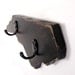 NORTH CAROLINA custom wood organizer key hooks rustic primitive Slate Gray