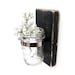 primitive sconce vase country decor rustic style mason jar - single vase - Black