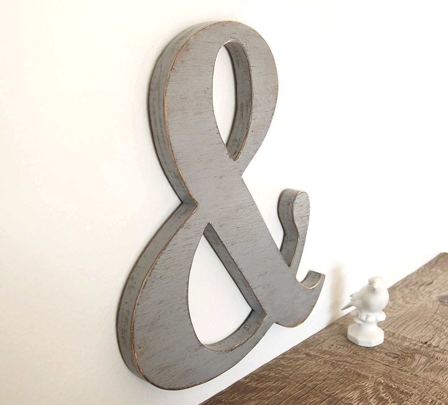 Ampersand wooden signs photo props custom sign shabby chic You Choose Color