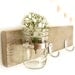 hook key wall vase wood sconce shabby chic cottage style Metallic Taupe
