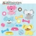 Polka dot Cute puppies -  Commercial use and personal use clipart