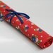 Knitting Needle Roll, Knitting Needle Organizer, Knitting Needle Case, Retro Red by Knotted Nest on Etsy