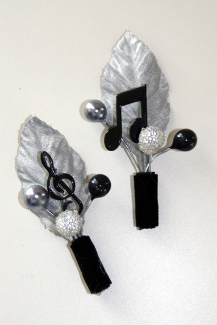 Music Note Boutonniere Corsage, Perfect for Musicians and Music Lovers