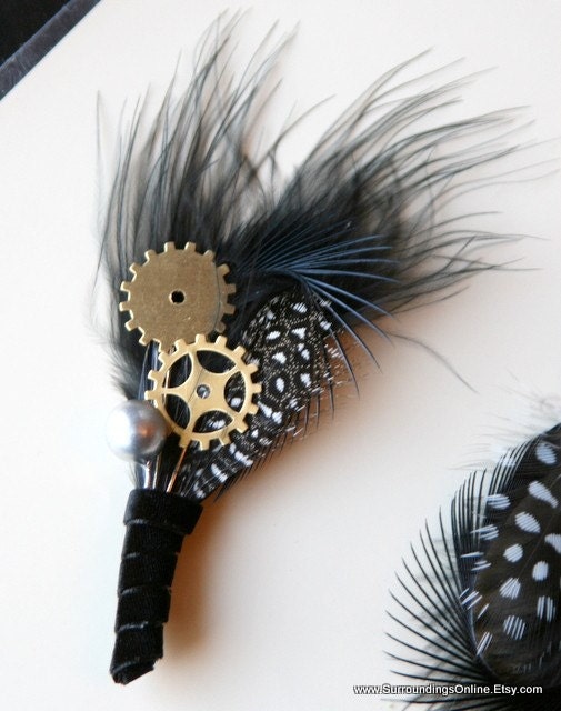 Dotty for You - Gear and Sprocket Dot Boutonniere