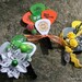 Yellow and Gray Guitar Pick Boutonniere