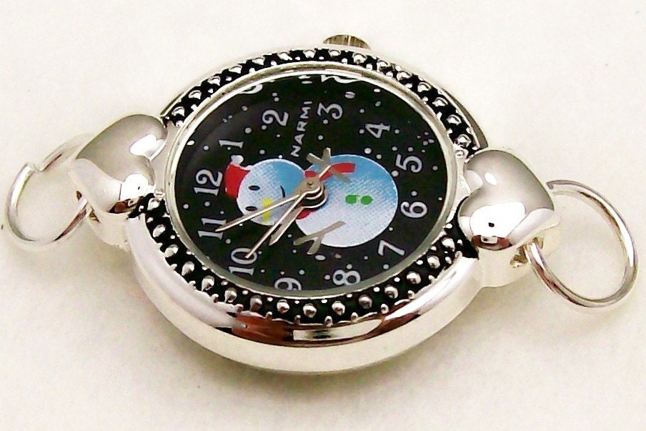 Narmi 7/8 Inch Festive Snowman Watch Face