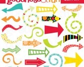 Buy 2 Sets, Get 2 Sets FREE - Digital Clipart - Arrows of Fun