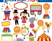 Buy 2 Sets, Get 2 Sets FREE - Digital Clipart - Circus Fun