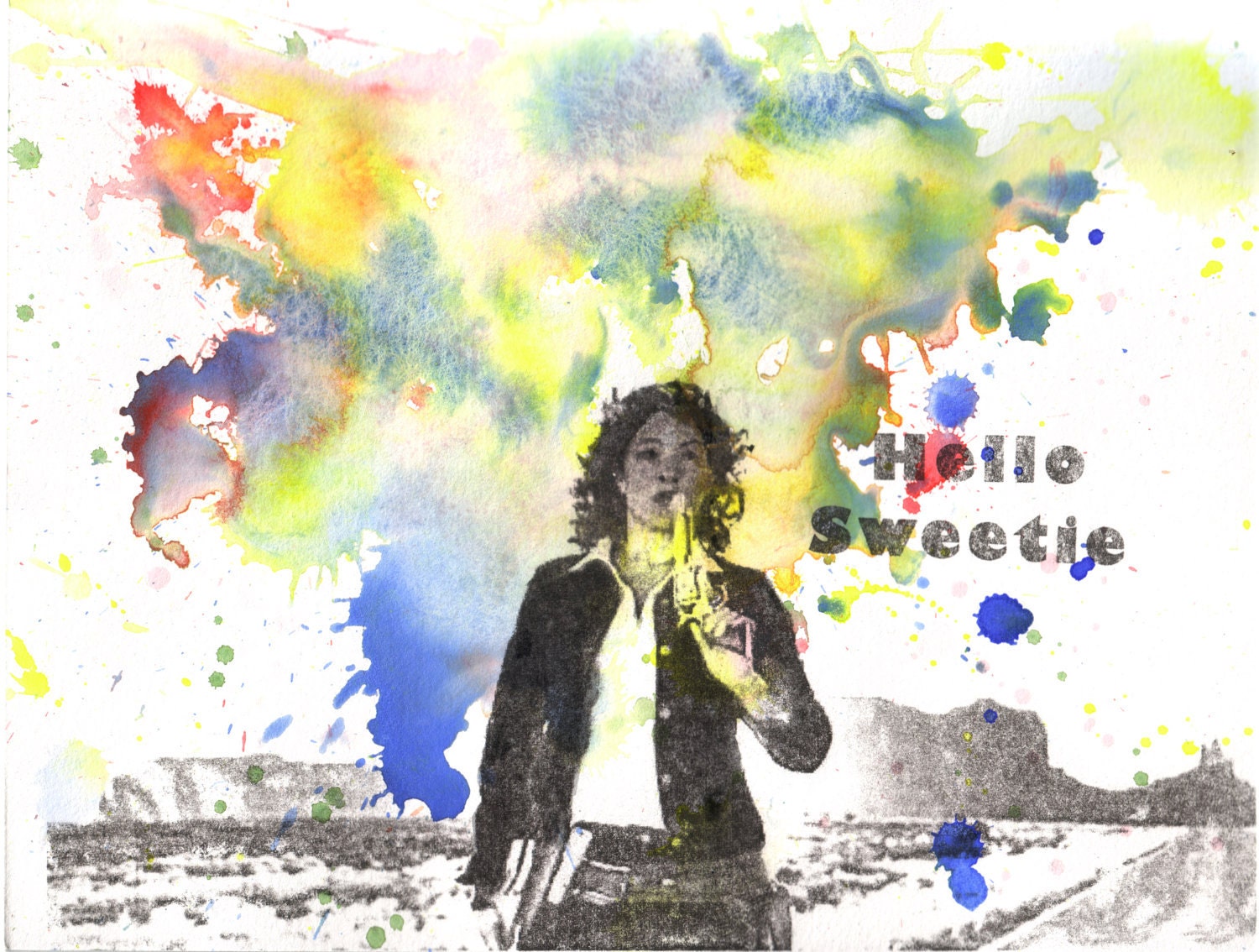 Doctor Who Art Riversong Hello Sweetie Watercolor Painting - 5 X 7 in. print Doctor Who Poster Print