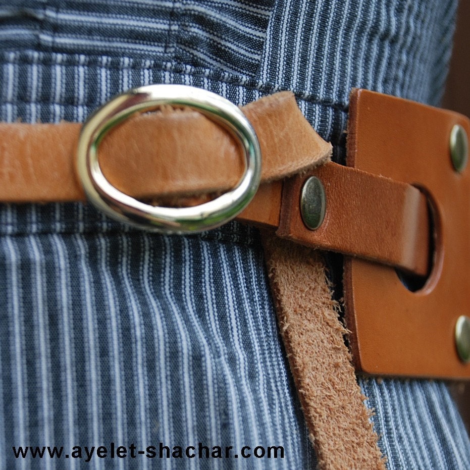 Leather belt  - buckle belt - handmade belt  - Women belt,  waist belt, hip belt, urban look, fashion belt
