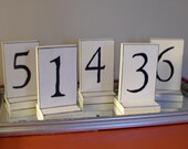 Wedding Table Numbers sample Rustic wooden Table number