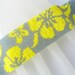 Closing Down Sale - Now only 25 Bucks - Surf Style - Wide Sunshine Yellow and Grey Peyote Beaded Cuff Bracelet  FREE SHIPPING