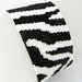 RESERVED FOR JOAN  -  Zebra Design Peyote Beaded Cuff Bracelet  FREE SHIPPING