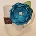 Tickle me Teal Flower Headband