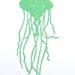 PRINT - Jellyfish LINOCUT sea foam green 8x10