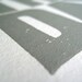 LINOCUT PRINT - Today is the day GREY (gray) letterpress poster typography 8x10