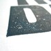 PRINT - Today is the day NAVY BLUE linoleum block print 8x10 letterpress