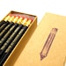 PENCILS (6) dark purple - you're so fxcking special radiohead hex pencils w/ kraft pencil box