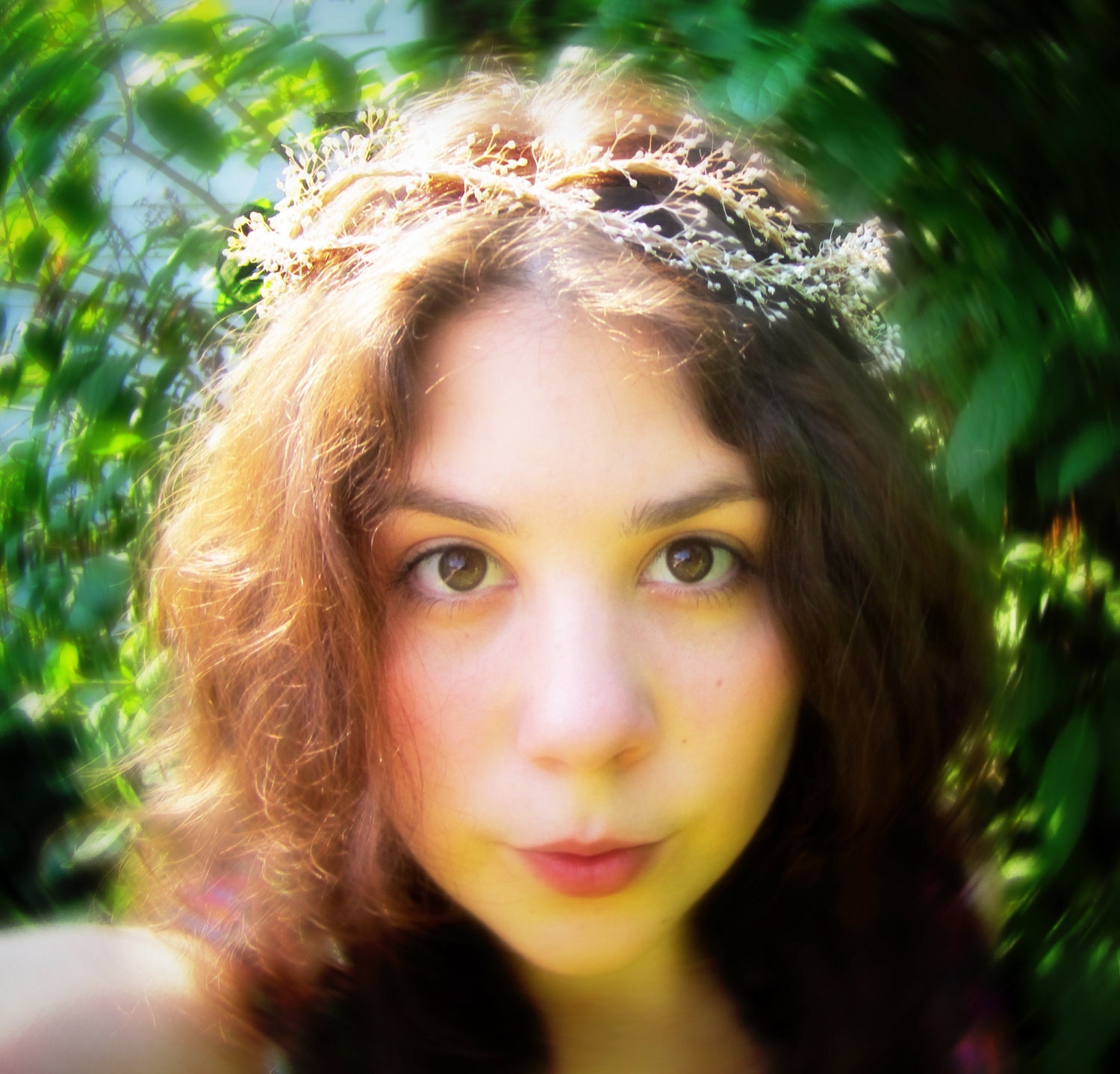 Sugar Magnolia Flower Circlet Crown