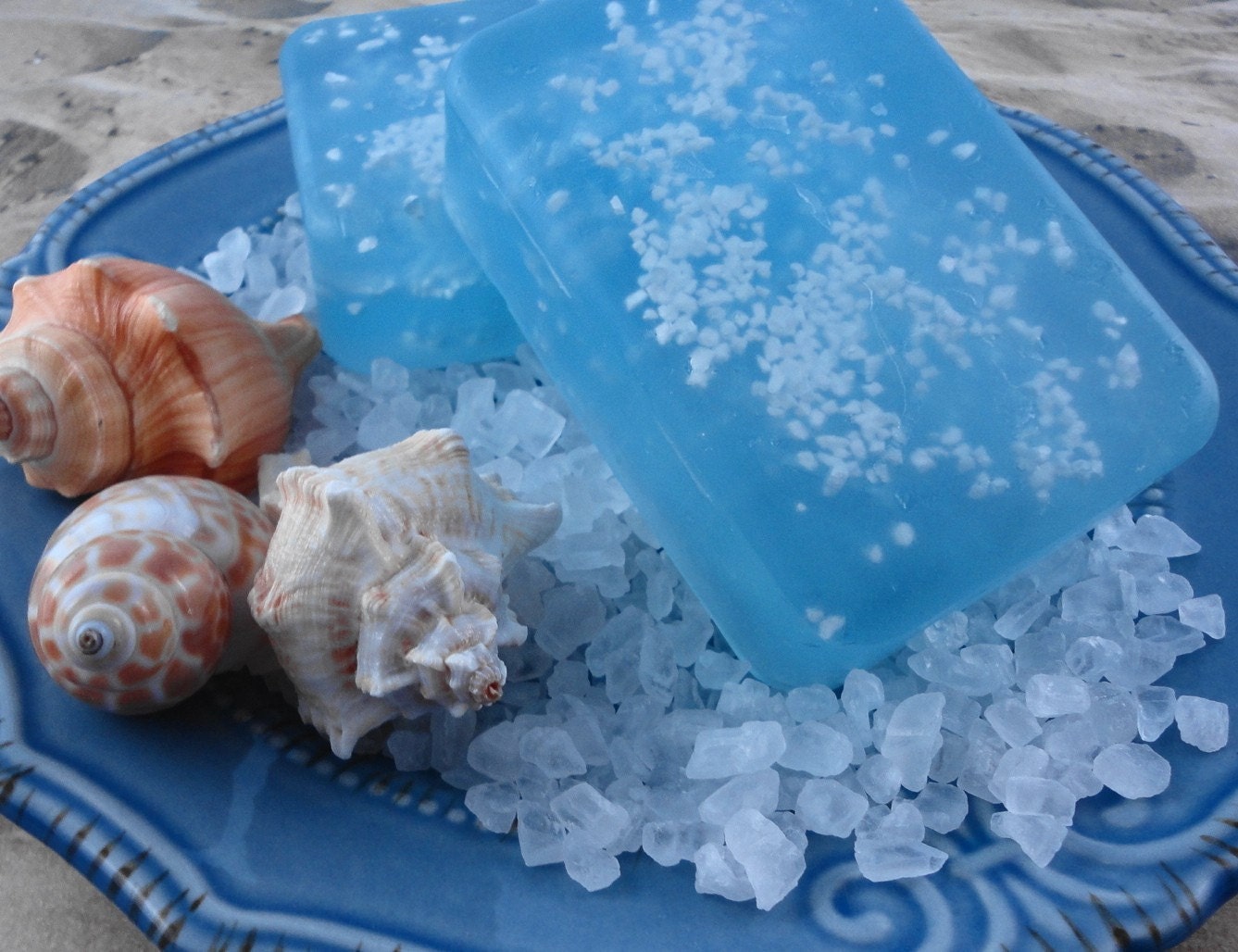 Soap - Waterfall Mist Sea Salt Soap - Glycerin Soap - Handmade Soap