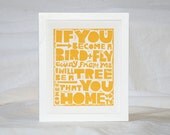 Nursery Wall Art, Typography, Raw Art Letterpress, Baby Nursery Art Print Cute Kids Room decor