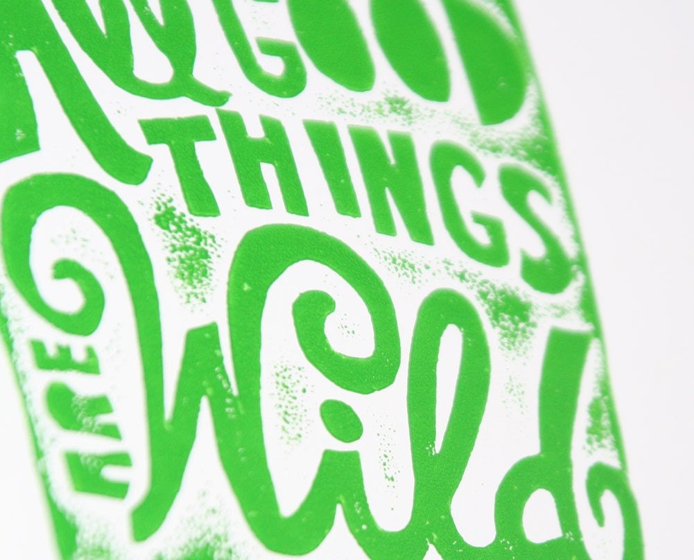 All Good things are Wild and Free  Thoreau