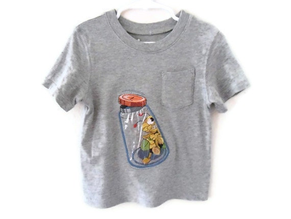Bug In A Jar Appliqued T-Shirt Size 3T- Bee