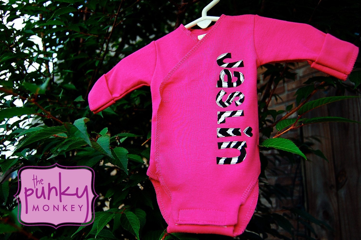 The Punky Wrap Onesie - kimono, velcro, take me home, preemie,
