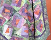 FREE SHIPPING in US Quilt Crazy Patches  65 X 73