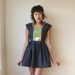 Treasure Map Mini Dress With Chain Collar Sz XS S M L