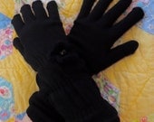 Black Flapper Gloves