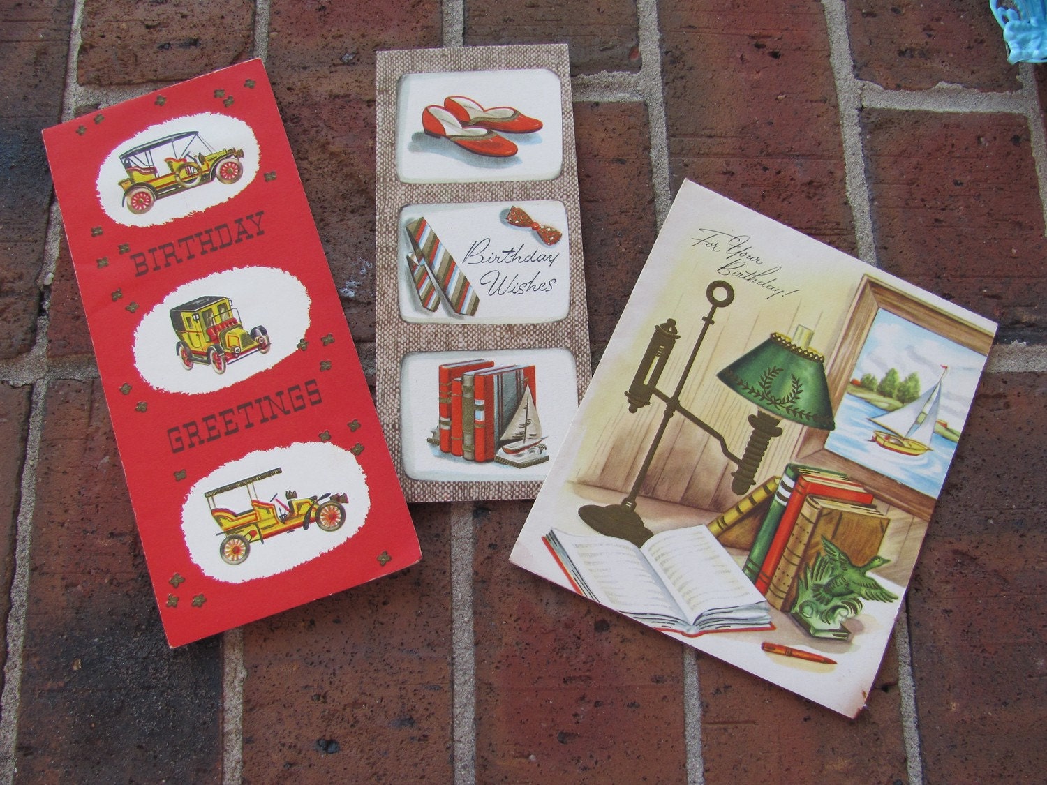 Retro Greeting Cards from 60's, unused . FREE Shippping