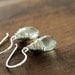 Green Amethyst Earrings Sterling Silver, February Birthstone Earrings, Gemstone Dangle Earrings, aubepine