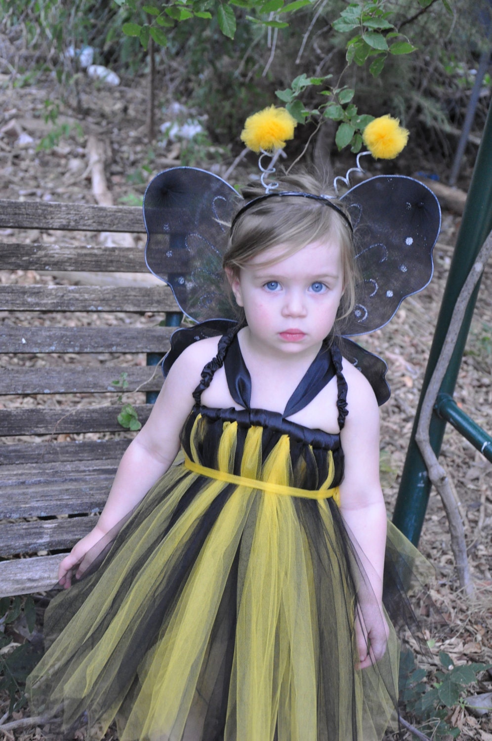 Bumble Bee Tutu Dress Costume 12M-5T Great for Halloween Birthdays or Portraits