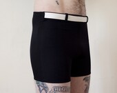 Ribbed White Belted Short