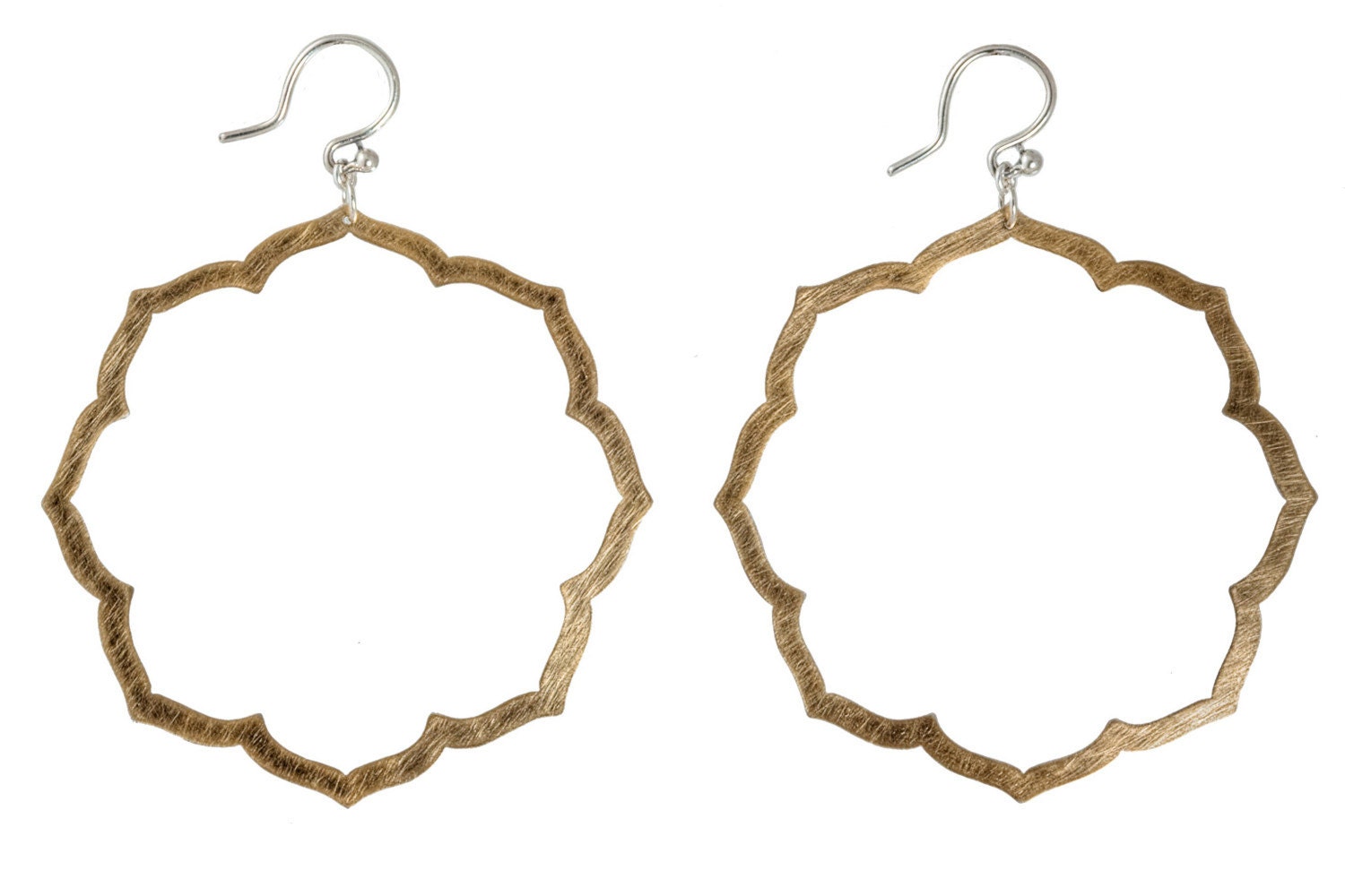 Lotus Hoop Earring