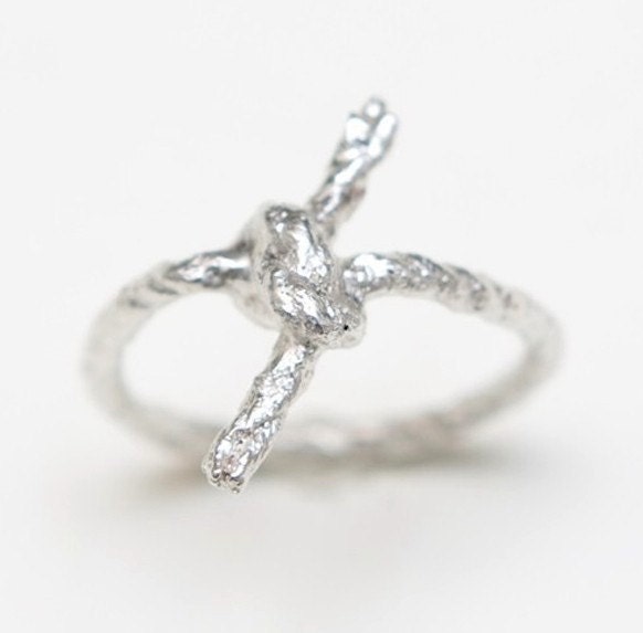 Silver Forget Me Knot Ring