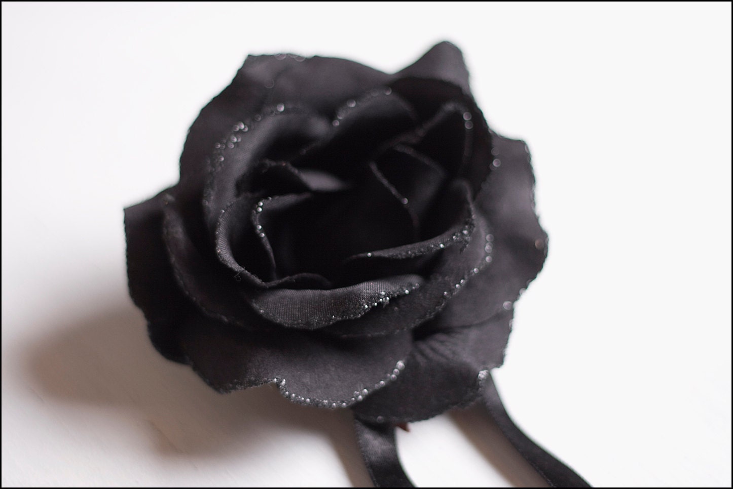 SALE Black Rose Handmade Pin - Free Shipping