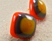 Xiuh Aztec Fused Post Earrings