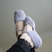 Free Shipping Silver Grey Slippers Mothers Day Gift Under 35