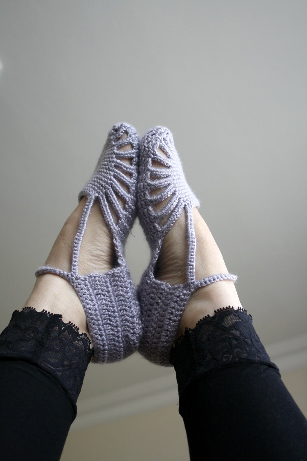 Free Shipping Silver Grey Slippers Mothers Day Gift Under 35