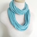 Jersey Tee Circle Scarf - Seafoam - Turquoise