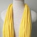 Jersey Tee Circle Scarf - Daisy Yellow - Daffodil - Sunflower - Lemon