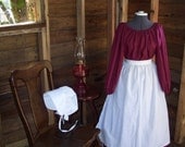 Girls Colonial Dress Costume Civil War Pioneer Prairie -New