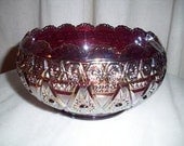Vintage Imperial Glass Carnival Scaloped Edge Bowl