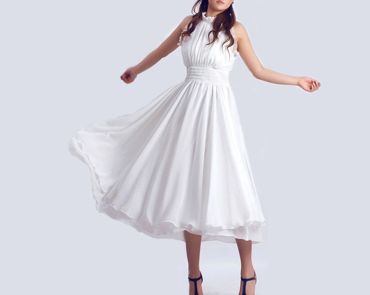 White party dress lace (0076)